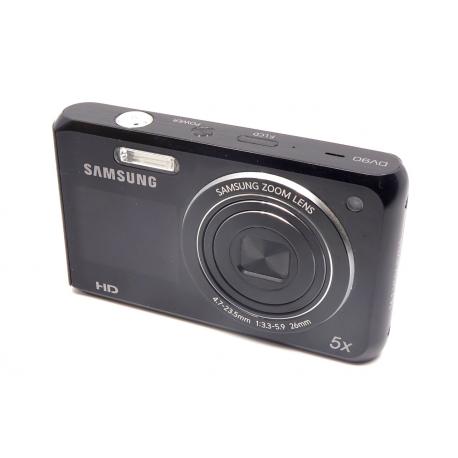 Samsung DV90 – kompaktowy aparat z dwoma ekranami-Czarny-Używany, sprawny