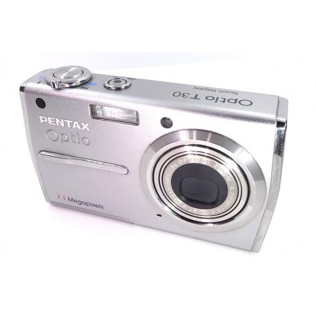Aparat Pentax Optio T30 srebrny - sprawny stan bdb