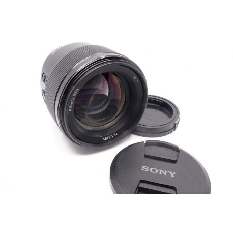 Obiektyw Sony Sony E FE 85 mm F/1.8 SEL85F18 CZARNY - Stan bardzo dobry - dekielki