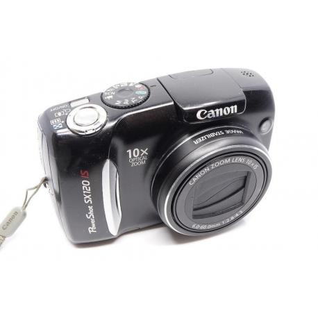 Aparat Canon PowerShot SX120 - aparat kompaktowy, czarny, sprawny w pudełku