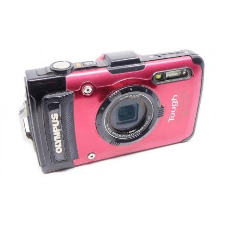 Aparat Olympus Tough TG-2 - aparat kompaktowy, czerwony, wodoodporny, sprawny