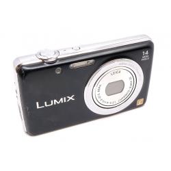 Aparat Panasonic Lumix DMC-FS40 - czarny kompakt z paskiem - ładny stan
