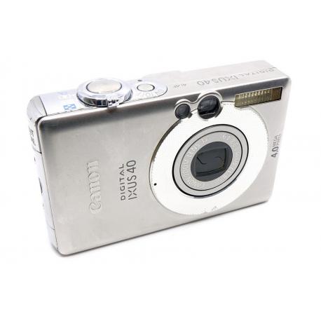 Aparat Canon Ixus 40 - metalowy kompakt cyfrowy srebrny