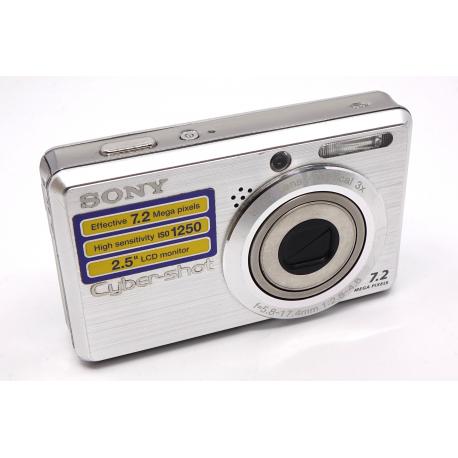Aparat Sony CYBER-SHOT DSC-S750 srebrny zgrabny kompakt