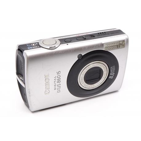 Aparat Canon Ixus 860 Is - Srebrny - solidny aparat kompaktowy z szerokim kątem
