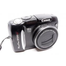 Aparat Canon PowerShot SX120 - aparat kompaktowy, czarny, sprawny w pudełku