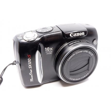 Aparat Canon PowerShot SX120 - aparat kompaktowy, czarny, sprawny w pudełku