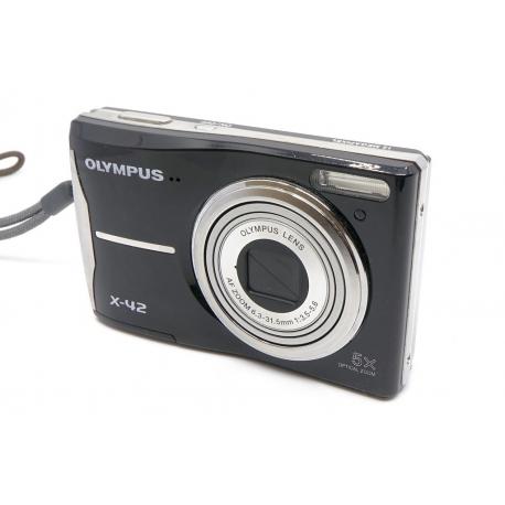 Aparat Olympus X-42 Czarny - kompaktowy aparat cyfrowy 12 MP, 5× zoom