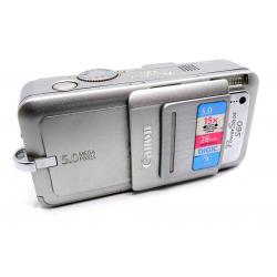 Aparat Canon PowerShot S60 - 5 Mpix - Szeroki kąt 28 mm - RAW - Srebrny - Sprawny