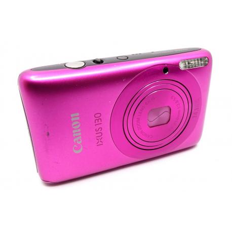 Aparat Canon Ixus 130 Różowy - smukły aparat kompaktowy HD