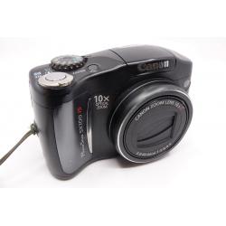 Aparat Canon PowerShot SX100 IS - aparat kompaktowy, czarny, z paskiem, bardzo dobry stan