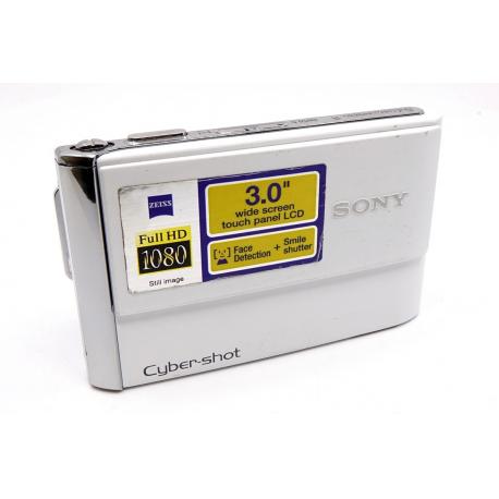 Aparat Sony CYBER-SHOT DSC-T70 - Biały - W pełni sprawny - Smukły kompakt z ekranem dotykowym
