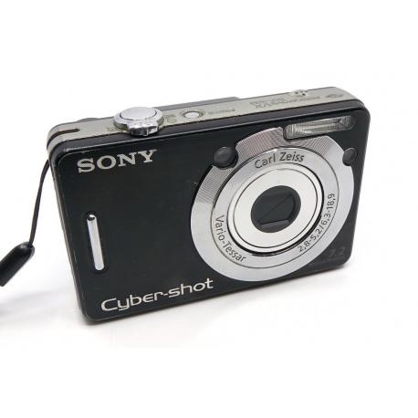 Sony DSC W55 aparat cyfrowy kompakt 7.2MP 3x zoom czarny bardzo dobry stan