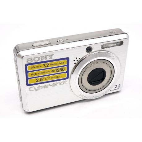 Aparat Sony CYBER-SHOT DSC-S750 srebrny zgrabny kompakt
