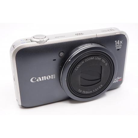 Aparat Canon PowerShot SX220 HS 14 MP 14x Zoom Full HD OIS Grafitowy