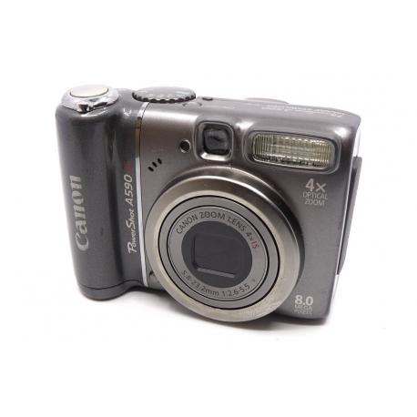 Aparat Canon Power Shot A590 Is- bardzo dobry stan - na baterie AA
