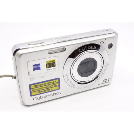 Aparat Sony Cyber-shot DSC-W210 12.1 MP 4x Zoom Carl Zeiss Srebrny