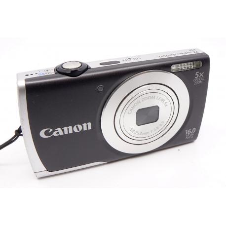 Aparat Canon PowerShot A2500 16 MP 5x Zoom Optyczny 28 mm HD Srebrny