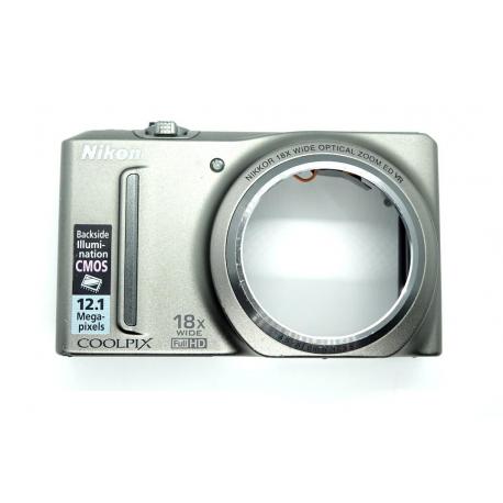 Przód obudowy + lampa + klapka i komora baterii Nikon S9100