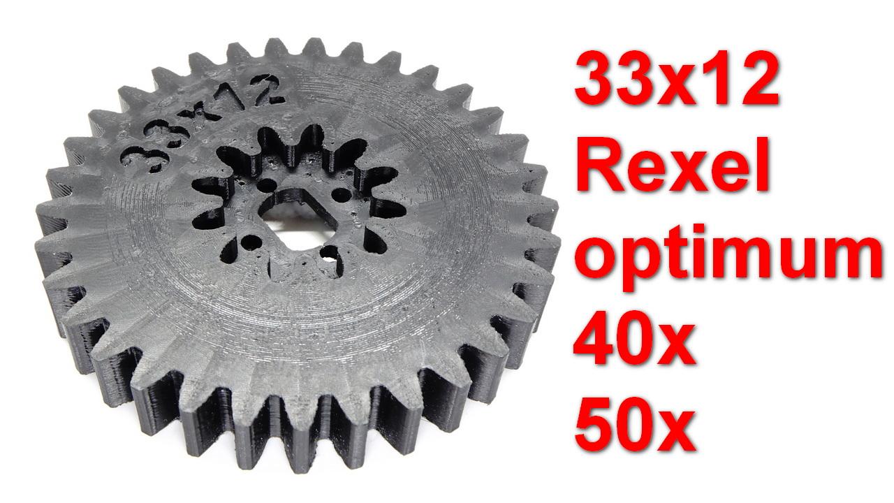 Koło zębate 33x12 zębów niszczarki Rexel optimum autofeed+ 45x 50x