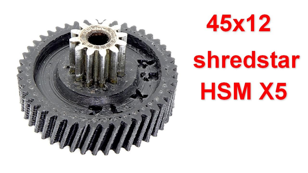 Koło zębate 45x12 zębów niszczarki shredstar HSM X5