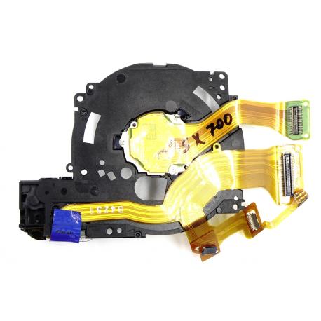 Tył obiektywu Canon SX700 + matryca CCD i napęd